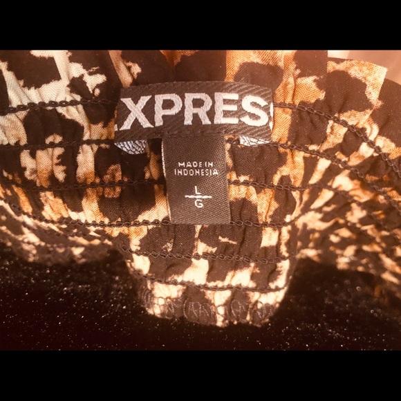 Express Leopard Print Top - Picture 5 of 6